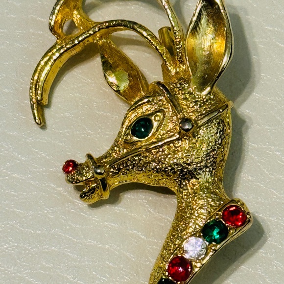 Vintage Brooch Avante Designer Pin Pendant Rudolph Retro Jewelry Ladies Fashion - Picture 3 of 15